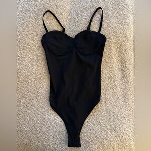 Black Anine Bing Bodysuit